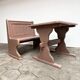 Brocante set table and bench, 1960s