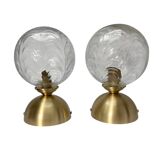 Pair of wall or ceiling lights - balls