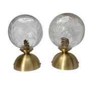 Paire d’appliques murales - ou plafonniers - boules