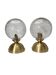 Paire d’appliques murales - ou plafonniers - boules