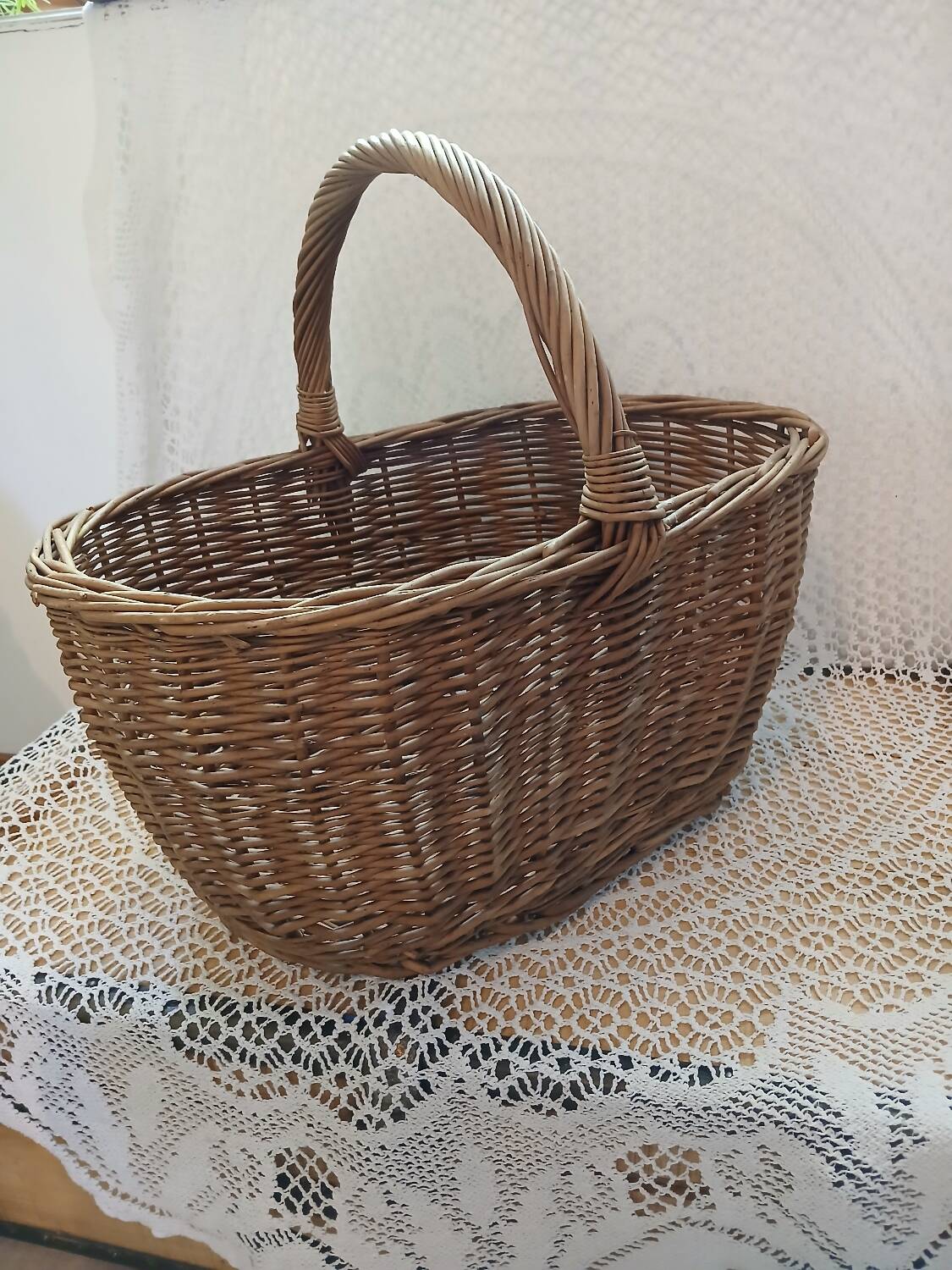 Antique rattan/wicker basket