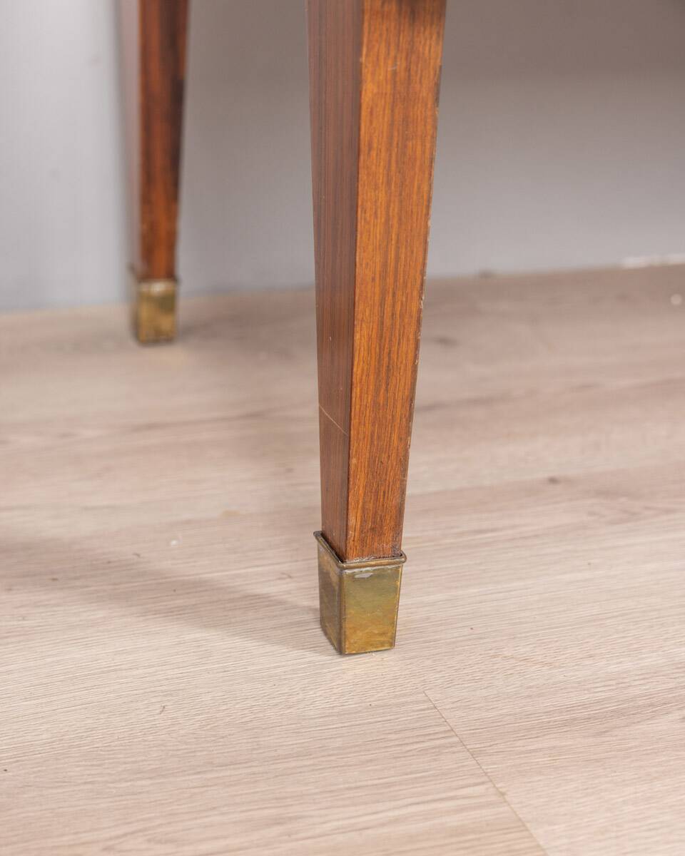 50s vintage sideboard sideboard in wood, brass and glass italian design