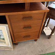 Scandinavian desk with a glass top