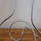 Pair of vintage chrome metal candlesticks