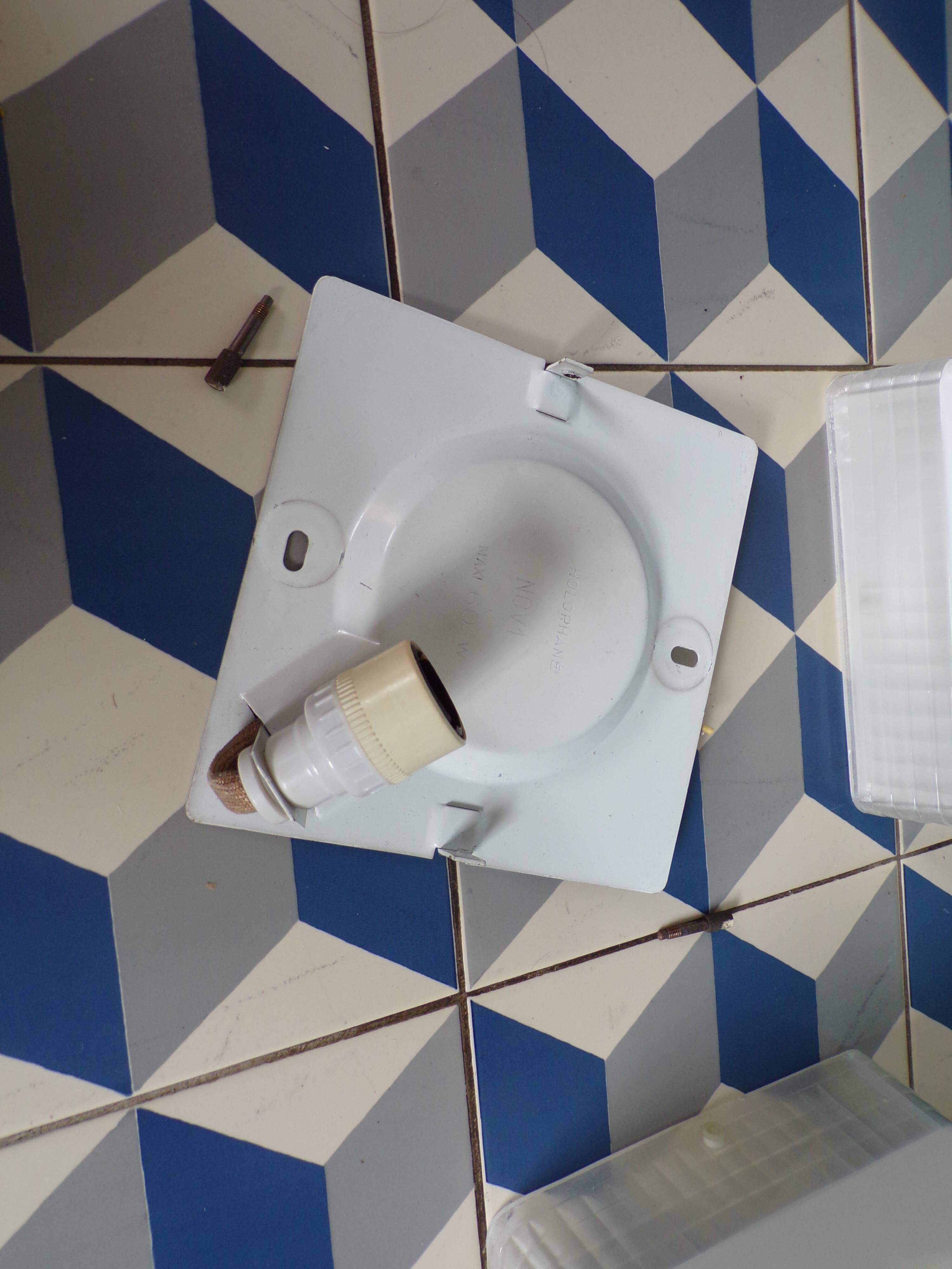 Pair of Holophane Prismopal wall lights