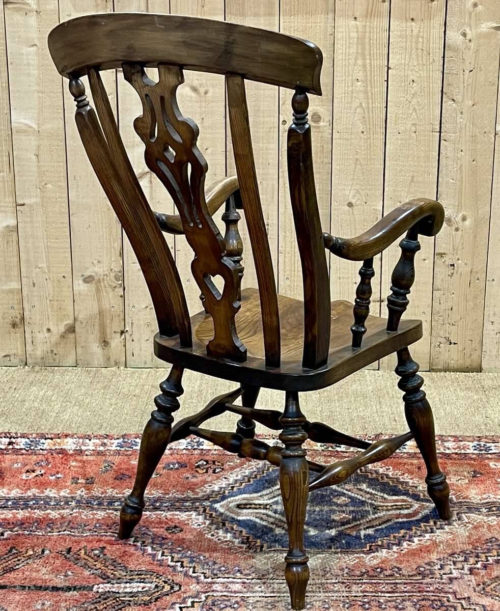 1950s English ash armchair