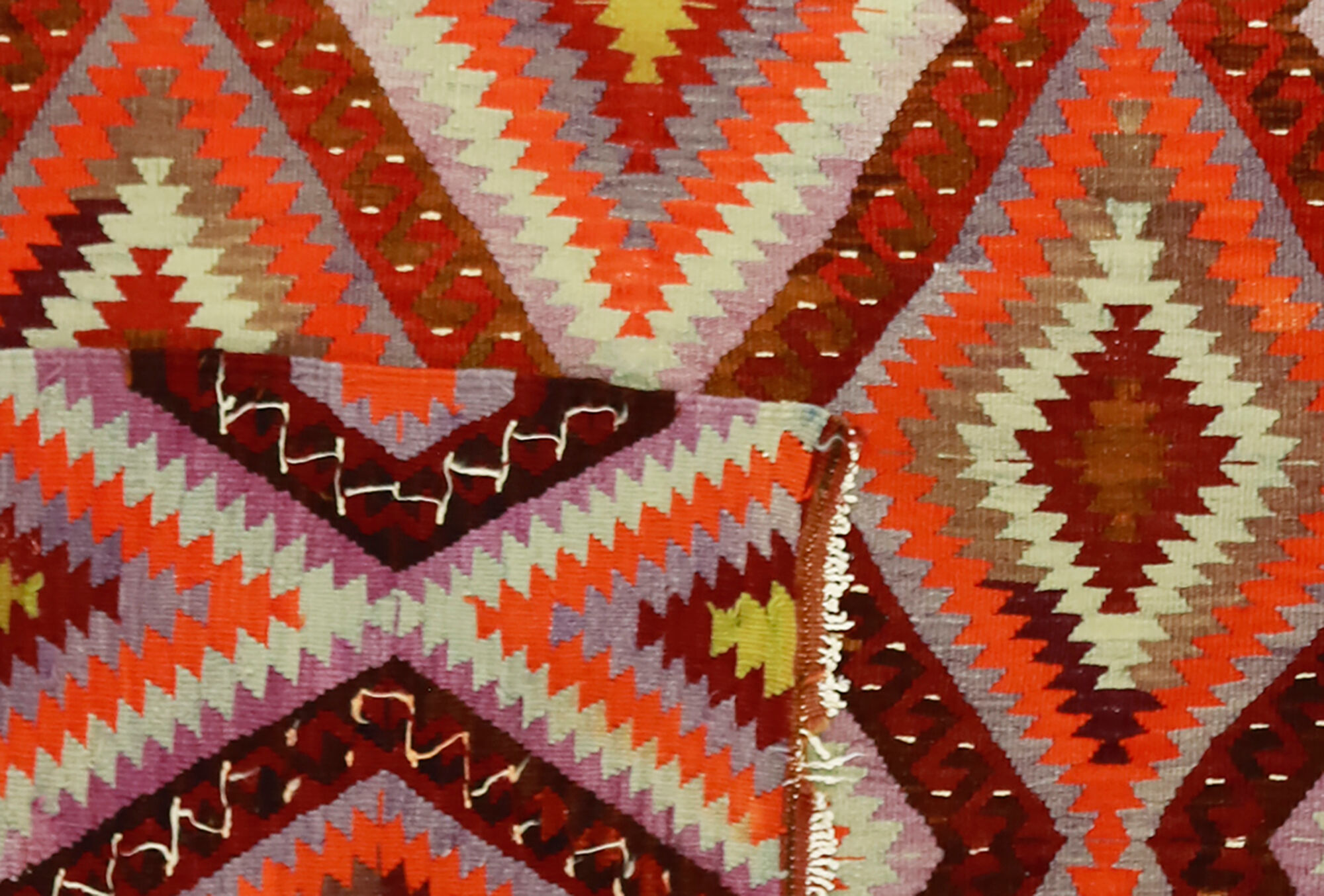 Vintage Colourful Turkish Kilim Rug 170x257 cm Handmade Wool