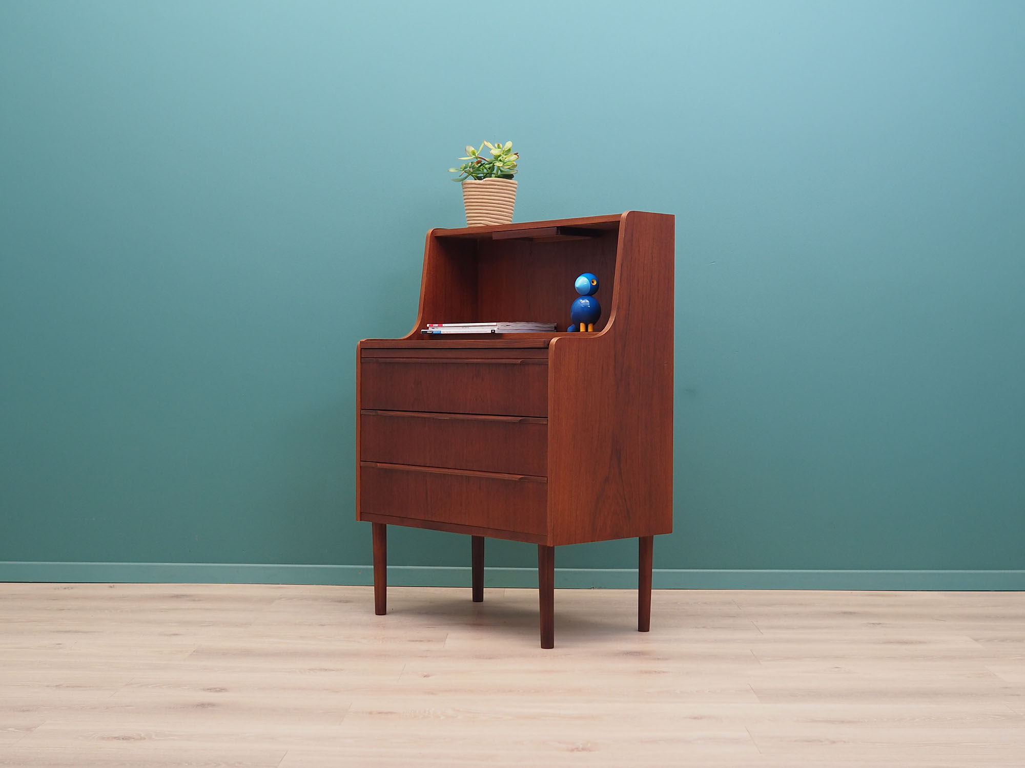 Teak Secretary, Danish design, 1970s, production: Denmark