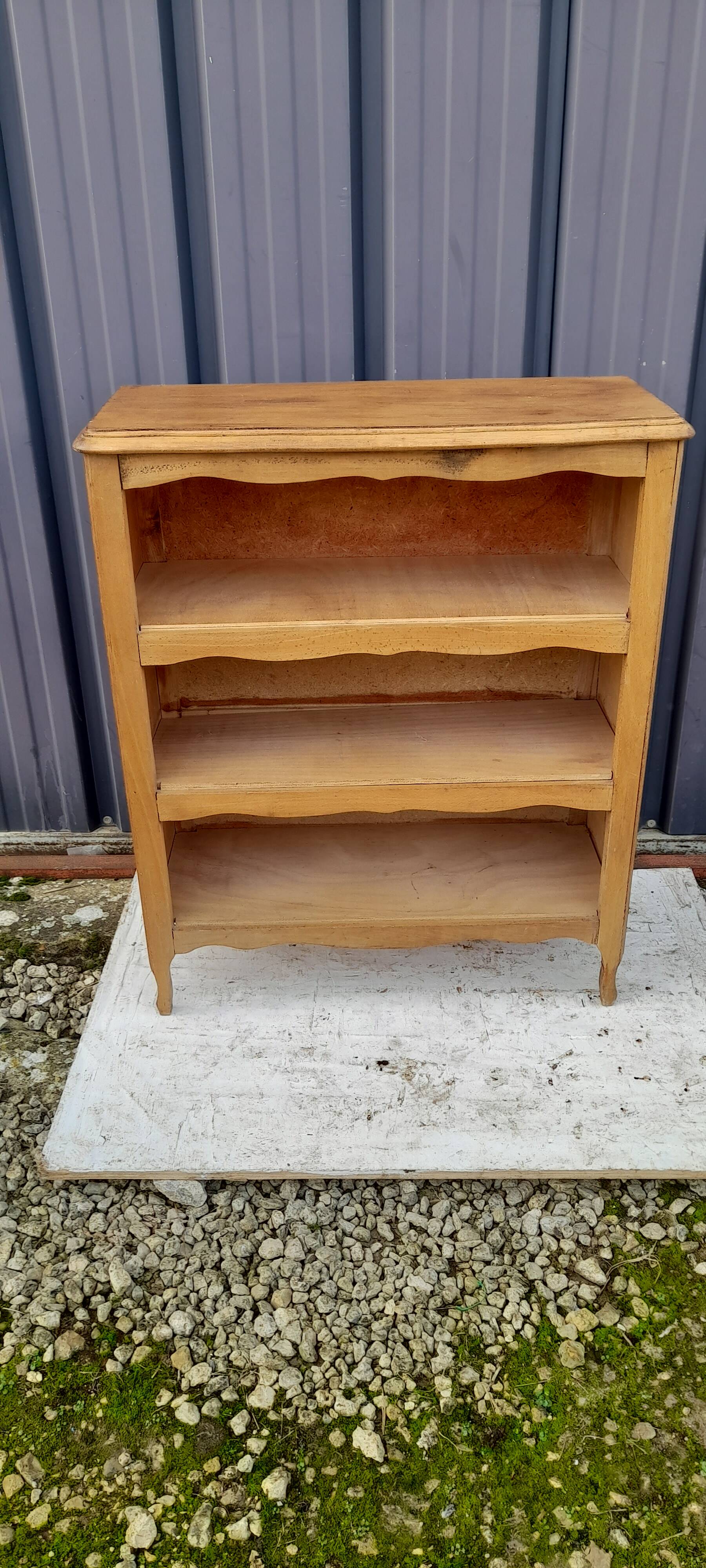 Bibus 3-level wooden bookcase H 93 cm
