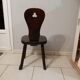 Old wooden chair brutalist vintage assembly