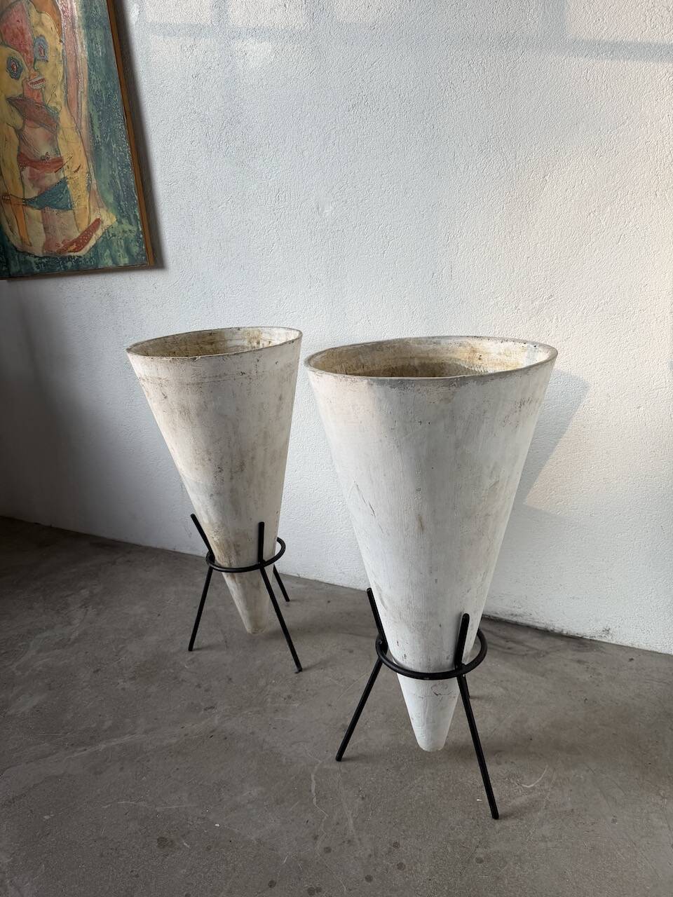 Willy Guhl planter cones x2
