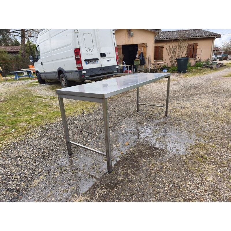 Stainless steel communal table