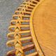 Table basse en rotin années 50