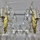 Pair of Wall Lamp Bronze And Crystal 1 Light