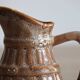 50cl glazed ceramic pitcher with beer barrel decoration