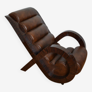 Art Deco armchair - Lucca chair by Jean de Merry