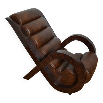Art Deco armchair - Lucca chair by Jean de Merry