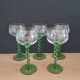 5 white wine glasses from Alsace from the 1970s