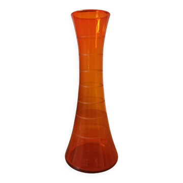 Vase soliflore vintage pop 70's- Décor taillé main