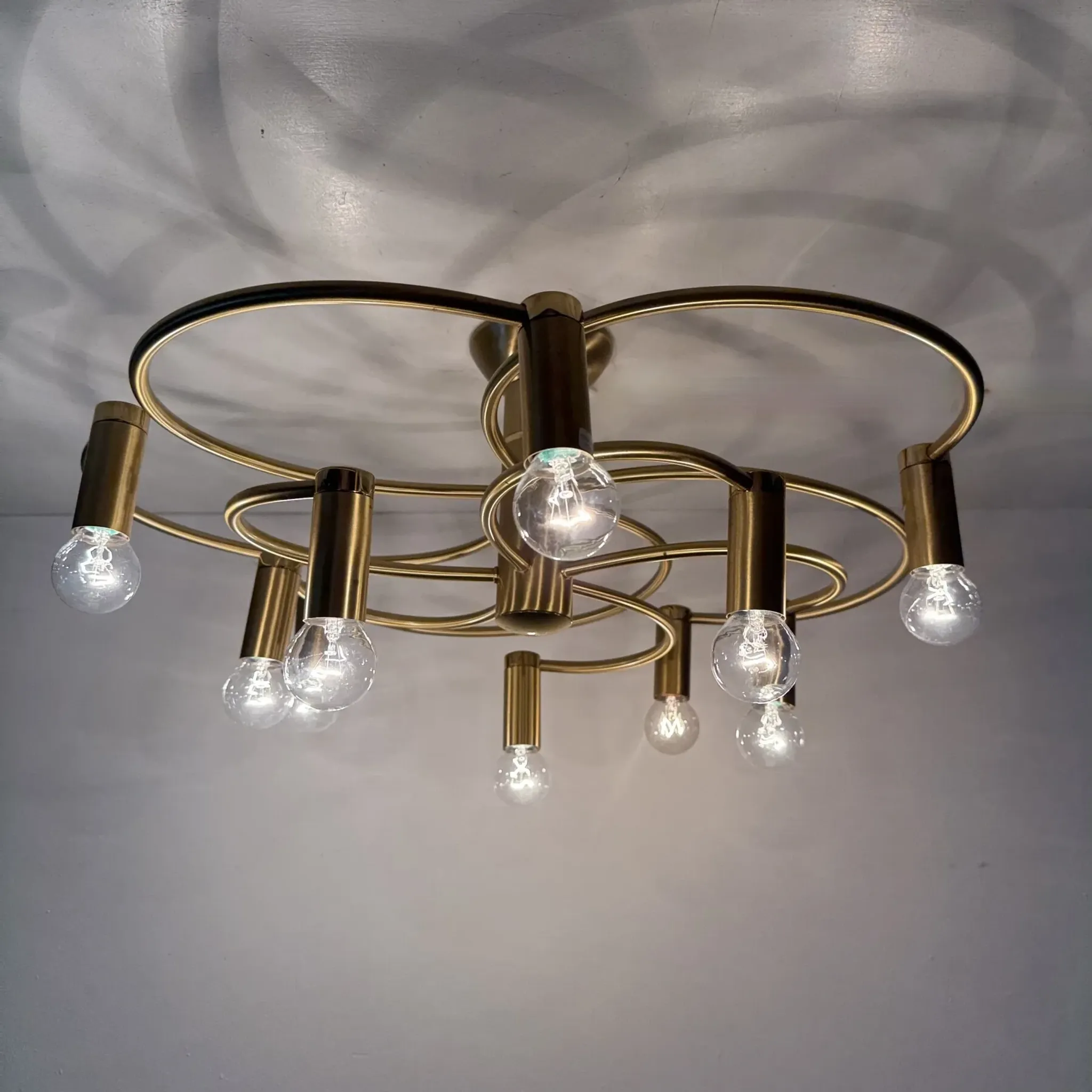 Vintage Hufnagel Leuchten ceiling light, 1970s