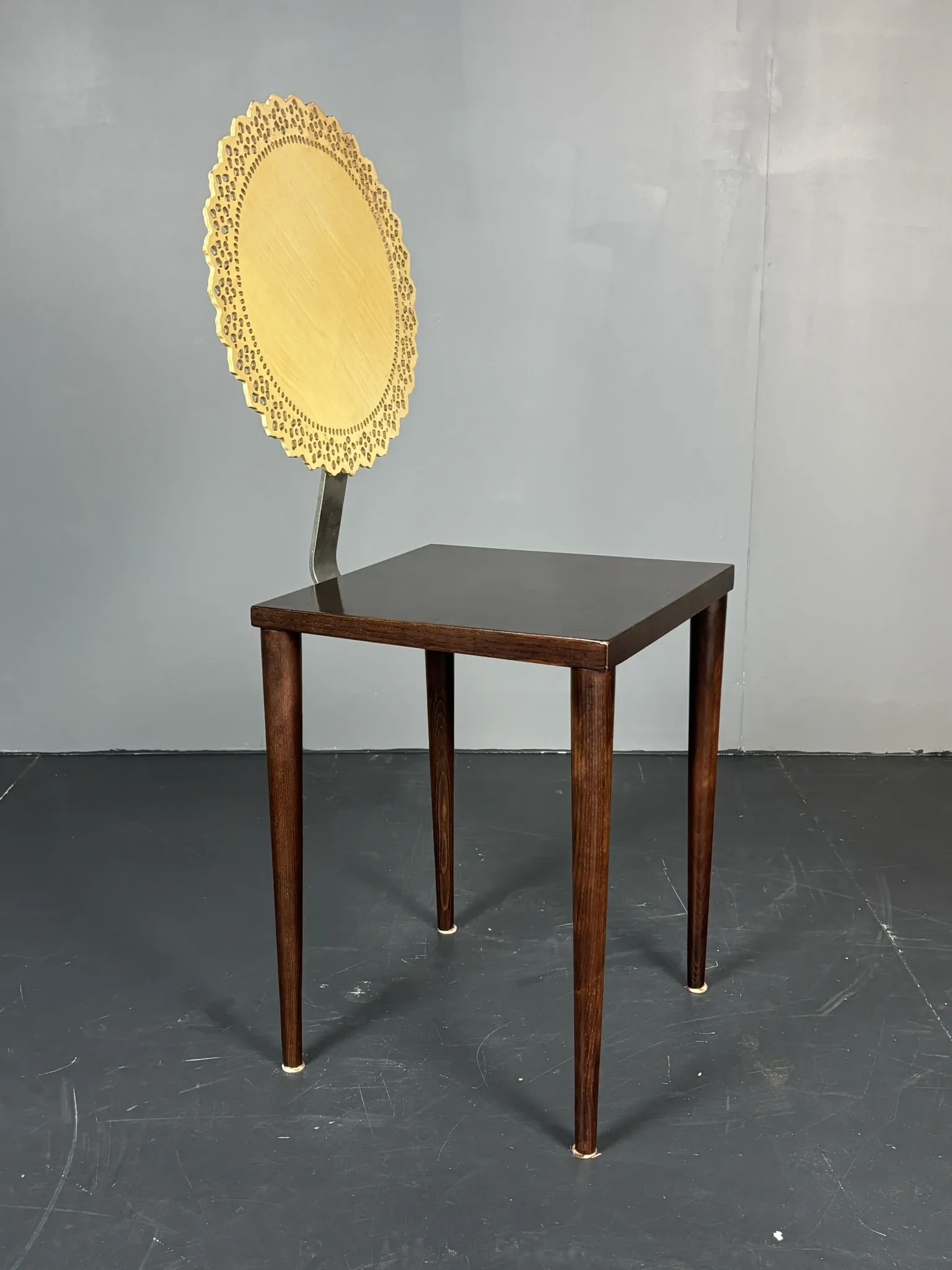 Sculptural Italian Tatlim side chair or dining chair, Marco Mencacci, 1990s