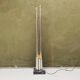 Sculptural lamp - coat rack in steel and marble, Italian, Space Age, Decorative