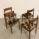 4 chaises en palissandre danoises par Hans Rosengren