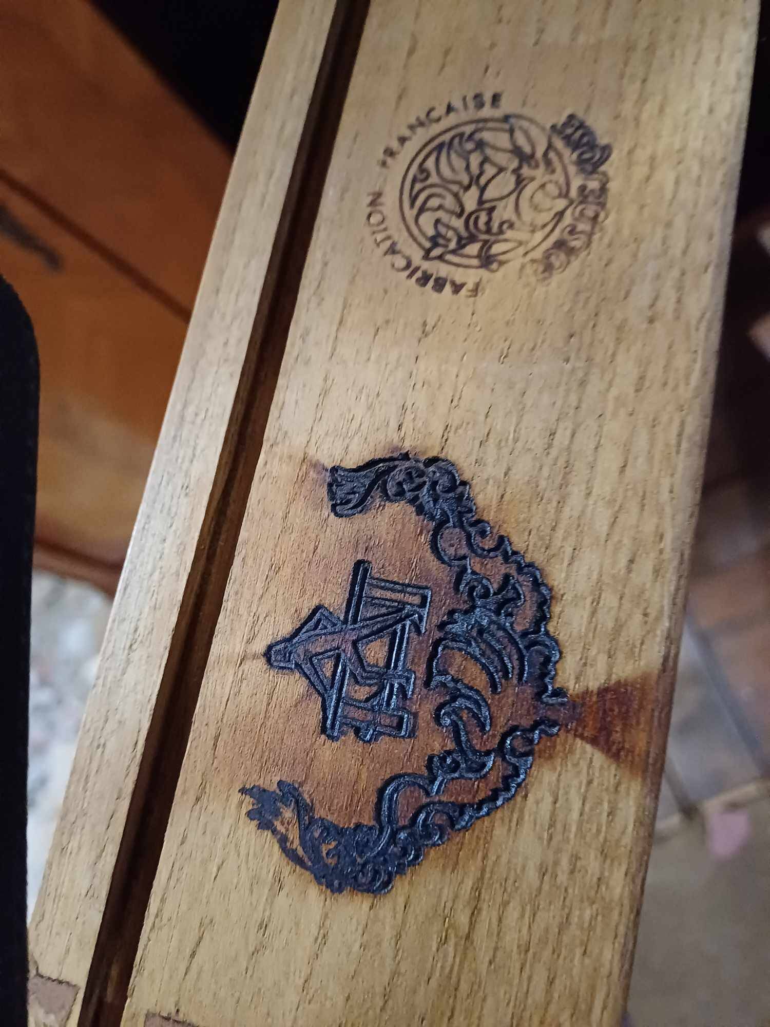 Stamped cabinet (!) 2 rosewood doors 150 long by 60 deep by 183 high