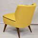 Vintage cocktail armchair from the 50's restored Kenzo fabric Lelievre Edition