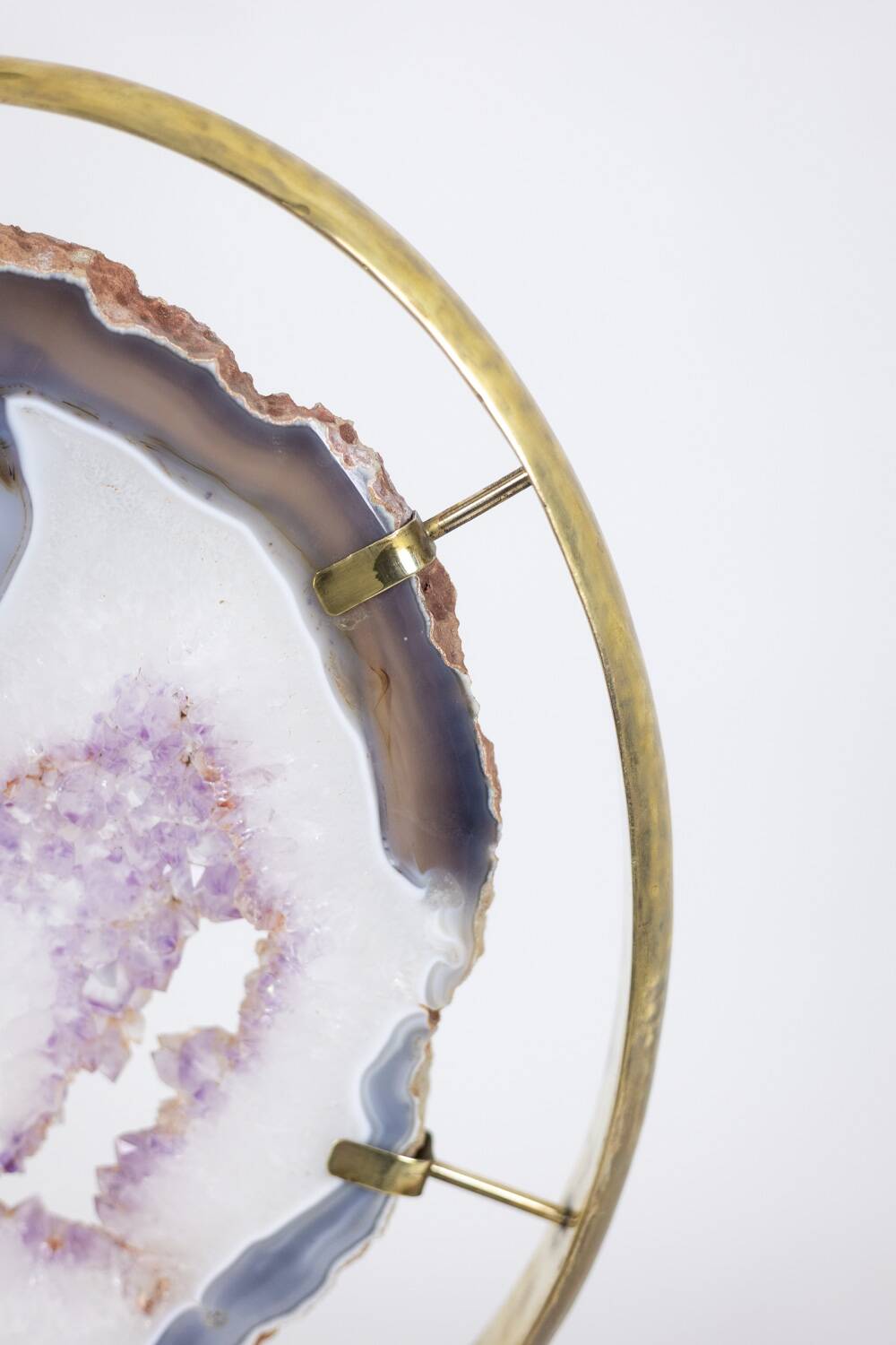 Bronze and amethyst lamp. 1970s.