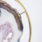 Bronze and amethyst lamp. 1970s.