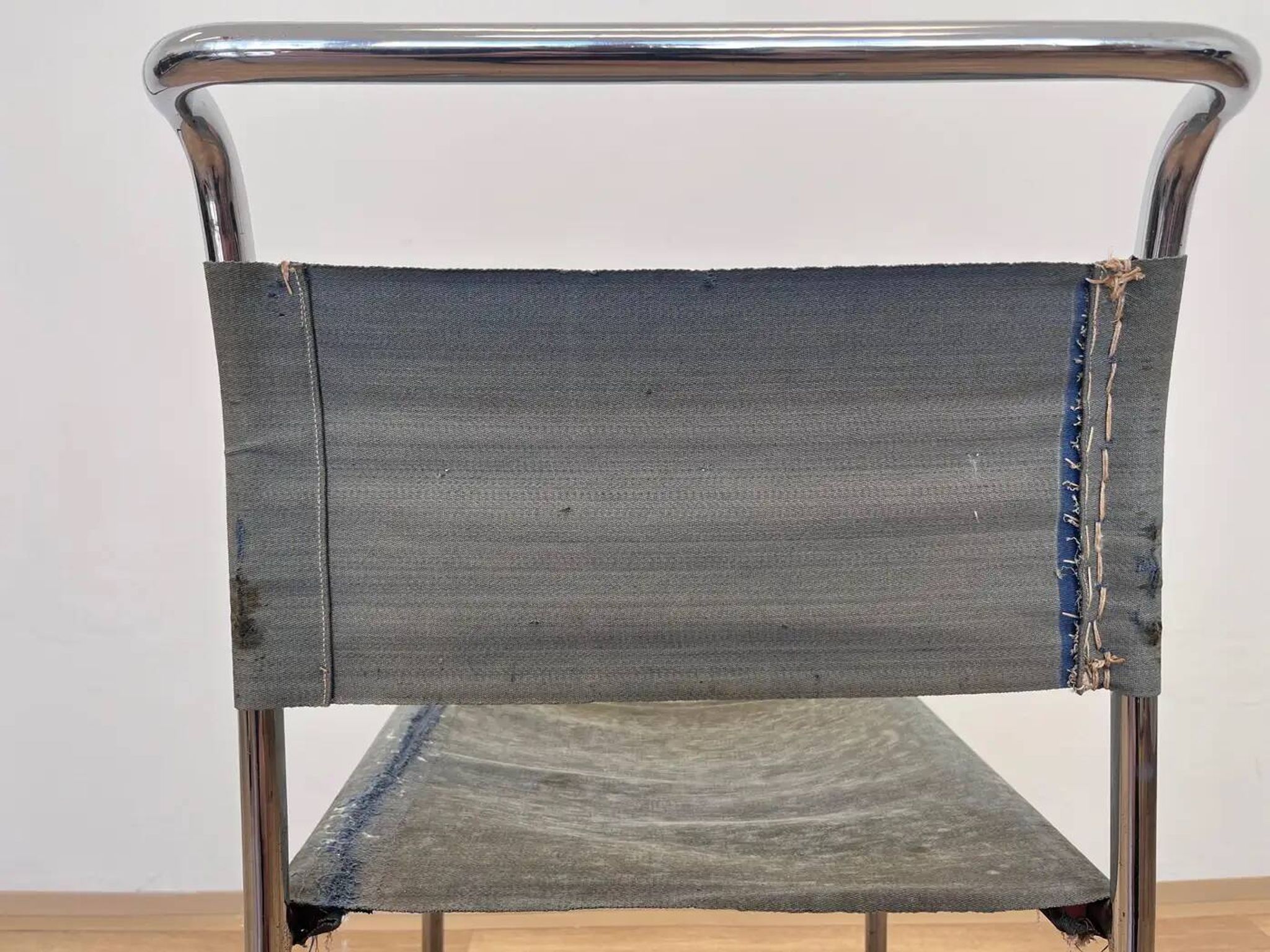 Tubular steel chrome Bauhaus chair by Hynek Gottwald - 1930 (Eisengarn)