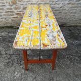 Folding brewery table