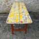 Folding brewery table
