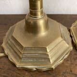 Pair of gilded brass lamp bases
