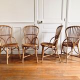 Chaises en rotin Audoux Minnet