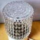 Pair of textured glass lamps 1970