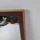 1960s Czechoslovak Mid-Century Wooden Mirror with Graphic Frame Detail