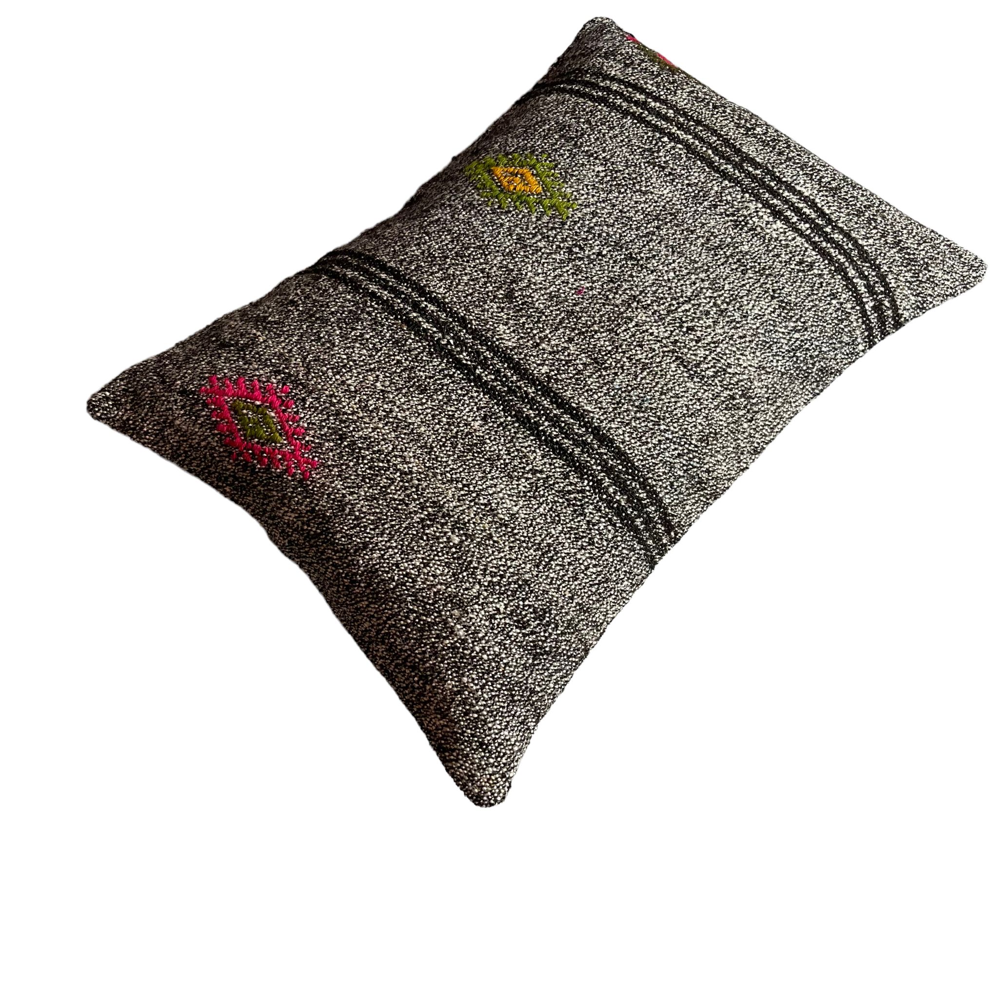 Housse de coussin vintage turque faite à la main 40 x 60 cm