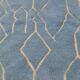 Beni Ouarain Berber rug in glacier blue with relief patterns - 152 x 100 cm