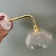 Vintage glass elbow wall light - tableware collection - (ACCV1)