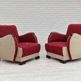 1950s, scandinavian art deco chairs, original condition