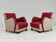 1950s, scandinavian art deco chairs, original condition