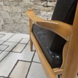 Pair of 1970s leather armchairs