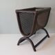 Vintage bamboo and cannage magazine holders, Italy 1960