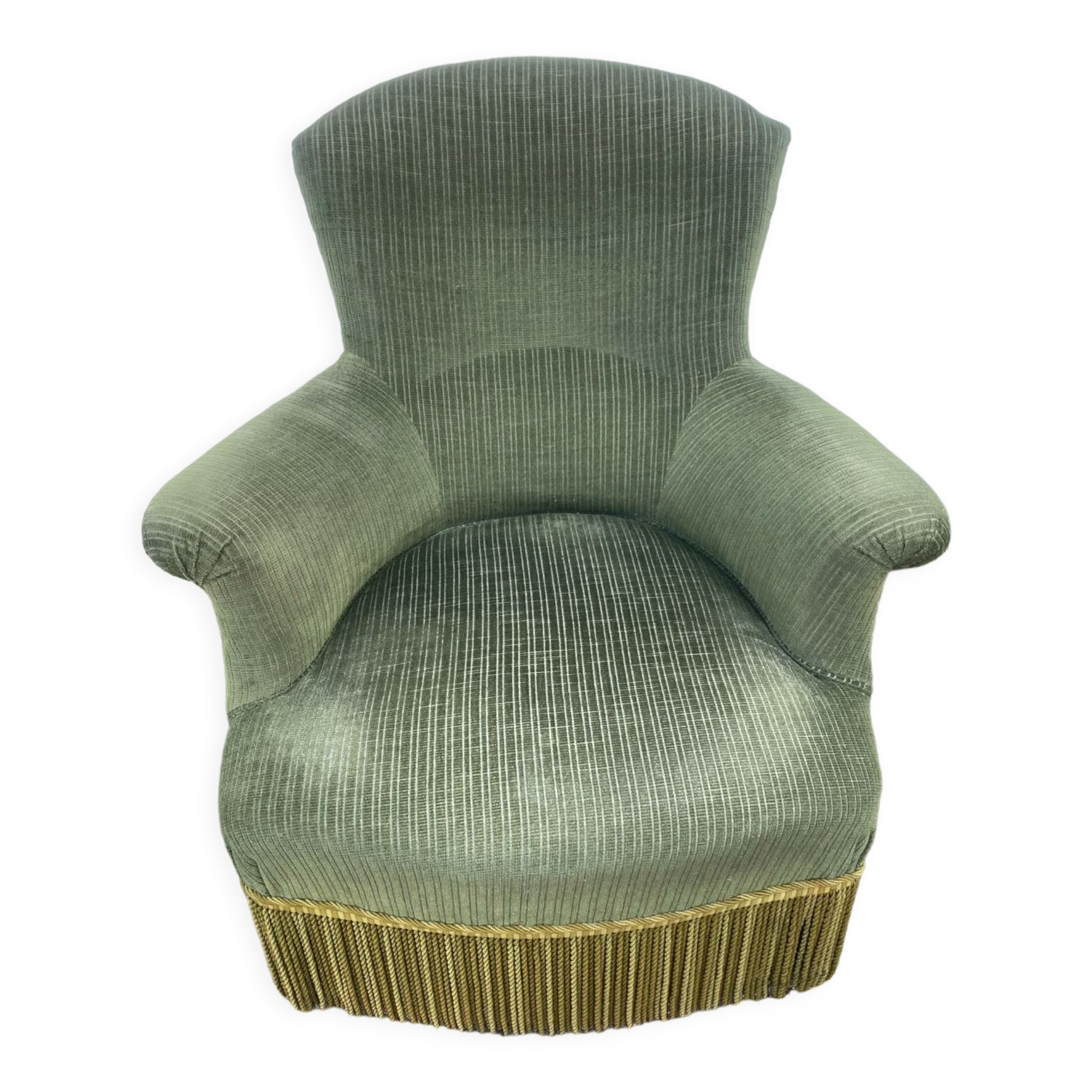 Velvet toad armchair