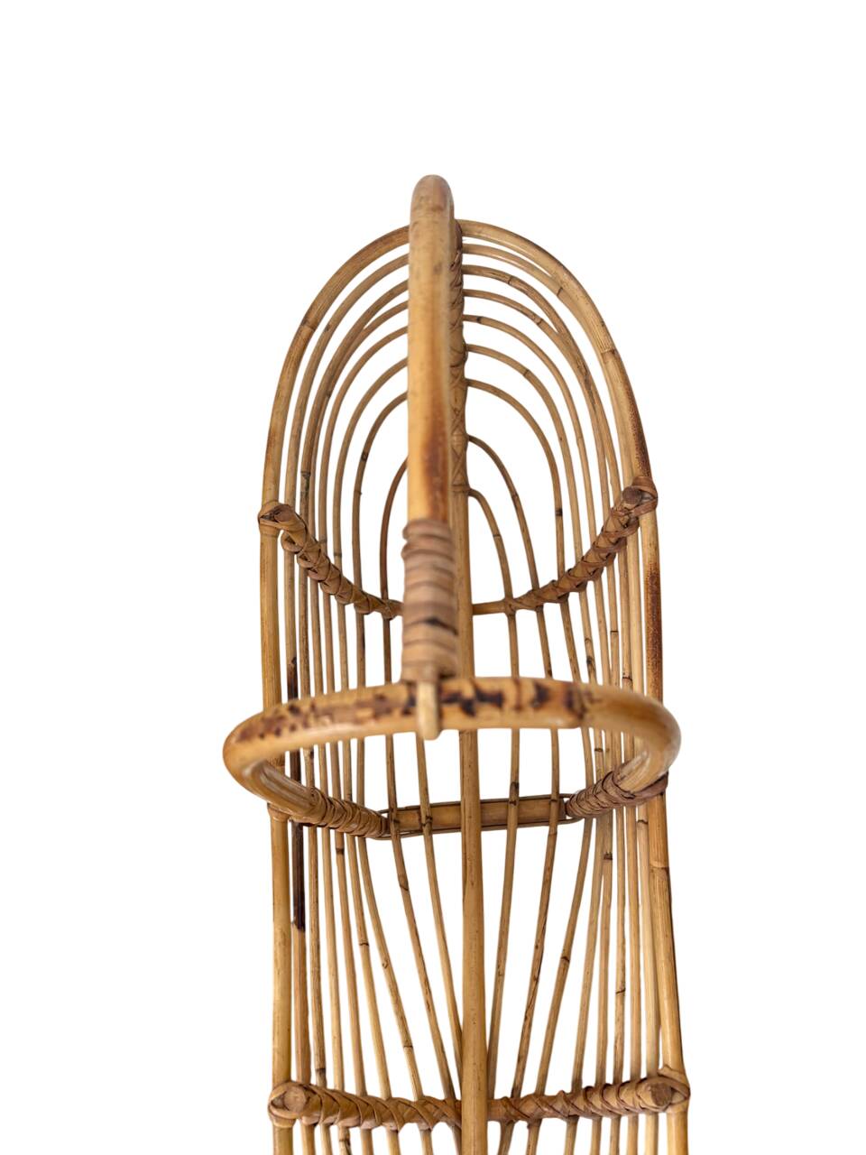 Rattan magazine rack by Franco Albini, 1960