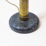 Rare brass palm floor lamp by Henri Fernandez, 1970s