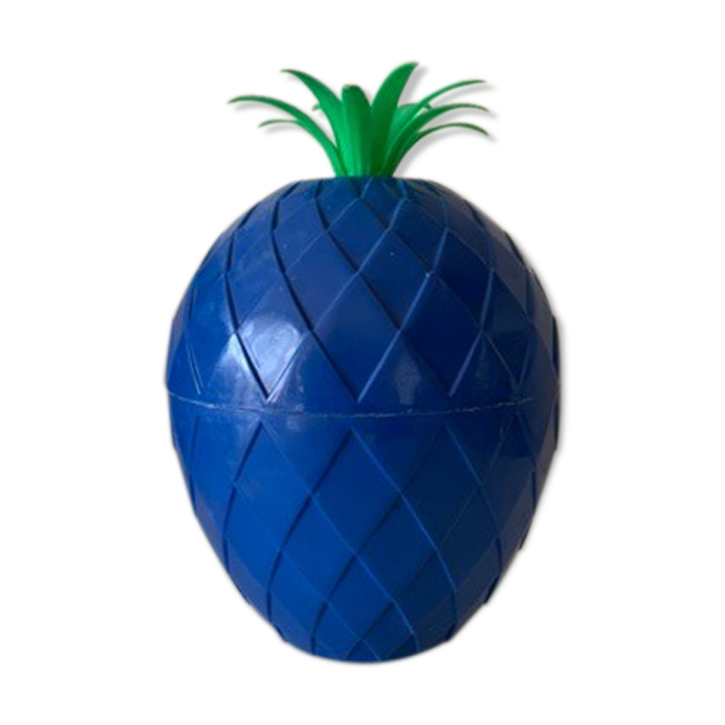 Vintage blue pineapple ice cube tray
