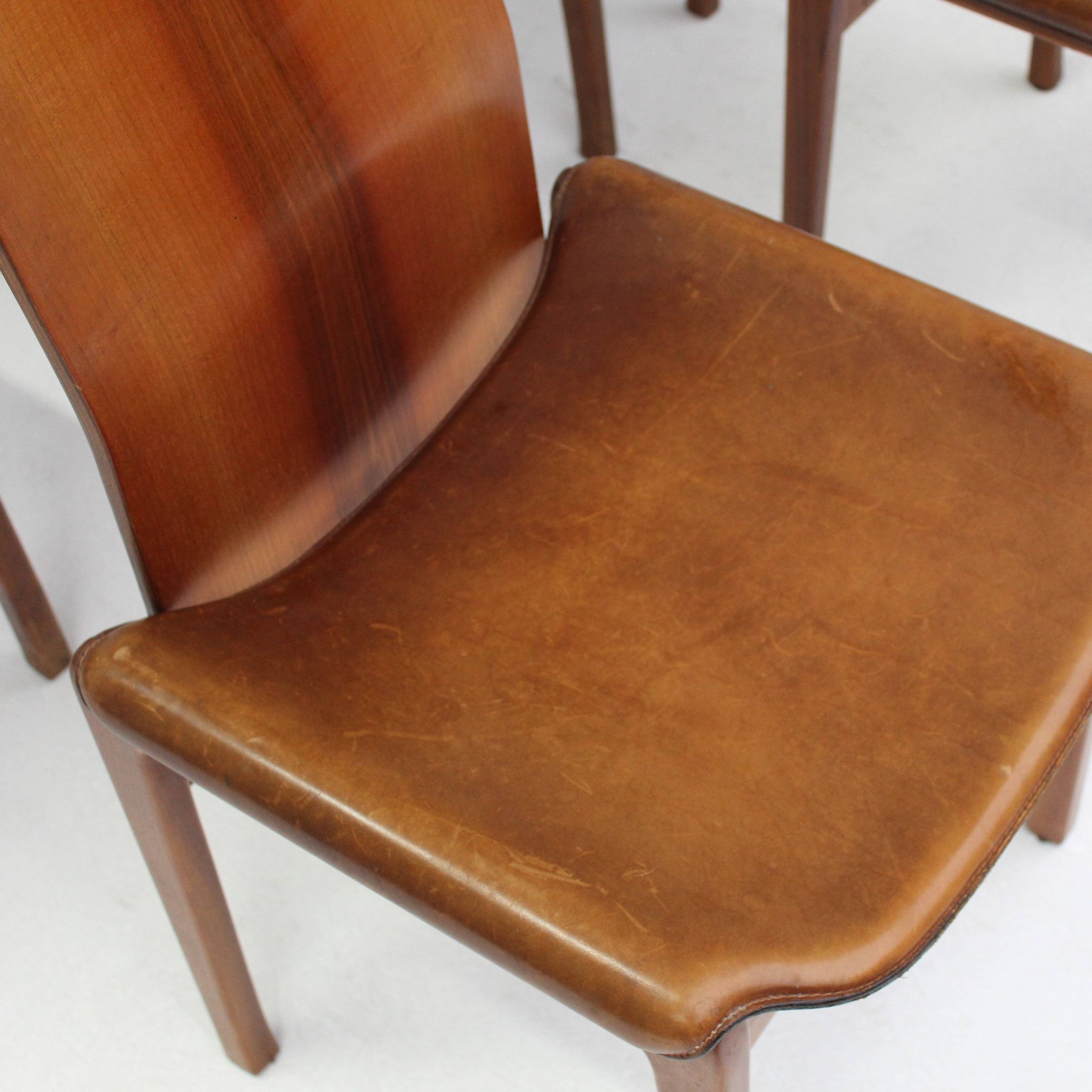 Fiorenza chairs by Tito Agnoli for Molteni, Set of 6